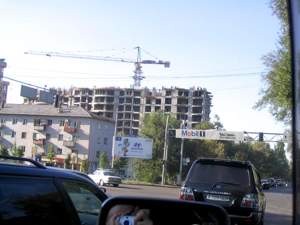 Construction cranes are everywhere.