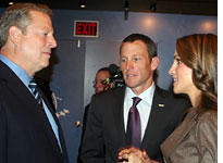 Al Gore, Lance Armstrong, and Rania Al Abdullah. Click image to expand.