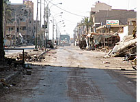 A road to a Fallujah bridge (click on image to expand)
