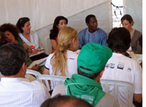 Delegates discuss the disastrous effects of free trade on cotton production in Spain and Mali