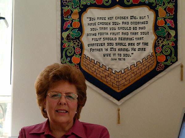 Sharon Sanders of Christian Friends of Israel.