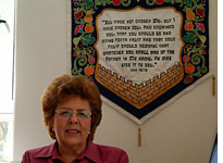 Sharon Sanders of Christian Friends of Israel. Click image to expand.
