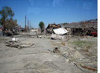 A typical street in the Lower Ninth Ward. Click image to expand.