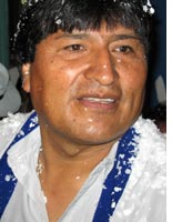 Morales on Election Day. Click image to expand.