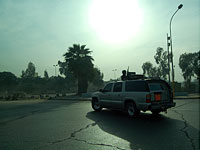 The lead convoy vehicle. Click image to expand.