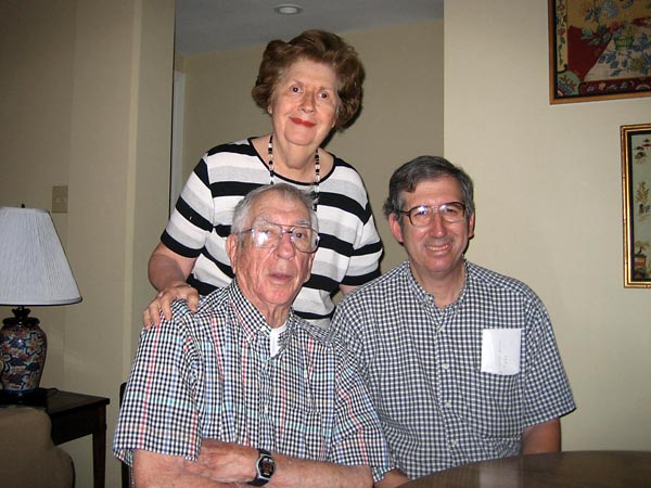 My grandparents and uncle in their new apartment.