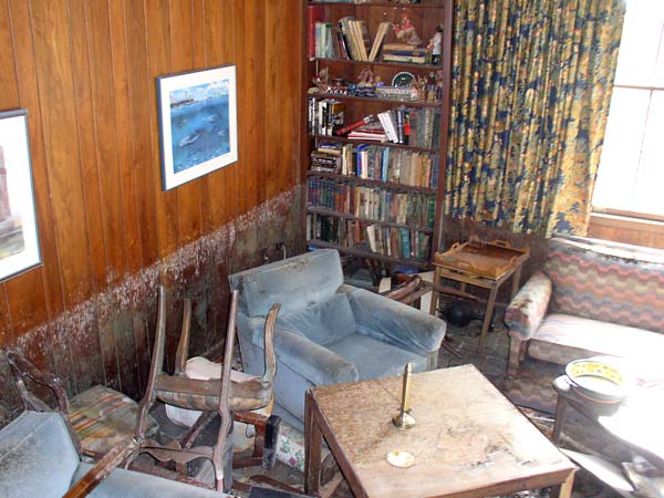 After Katrina, mold 3 feet up the wall in my grandparents' family room.