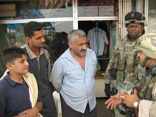 Maj. Davenport on Palestine Street.