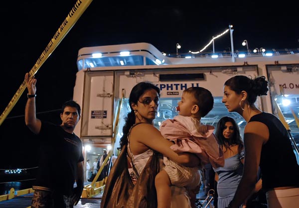 Evacuating Beirut.