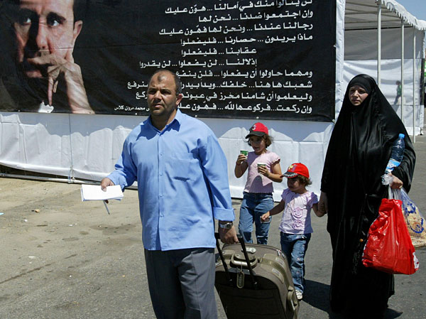A Lebanese family flees.