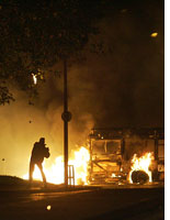 Rioting in Toulouse in November 2005. Click image to expand.