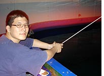 Lee trolls the waters. Click image to expand.