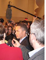 Ford being interviewed after the debate. Click image to expand.