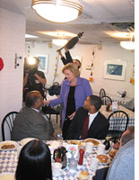 Claire McCaskill at Goody Goody Diner.