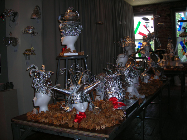 Some of the elaborate tinfoil hats.