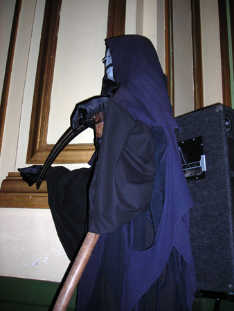 The Grim Reaper observes Blob Fest.