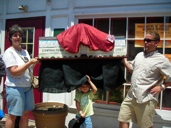 The winning entry in the Blob Fest costume contest.