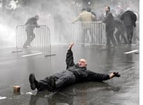 Protests in Tbilisi. Click image to expand. 