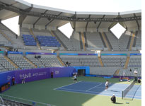 Inside the tennis center. Click image to expand.