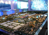 A model of the Olympic grounds. Click image to expand.