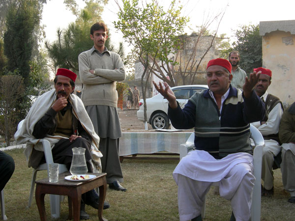 Supporters of the Awami National Party.