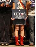 Obama rally in Texas. Click image to expand.