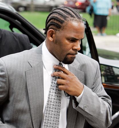 R. Kelly arrives for another day in court in Chicago.
