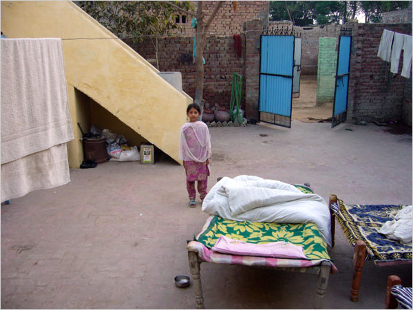 The courtyard of the home where I stayed.