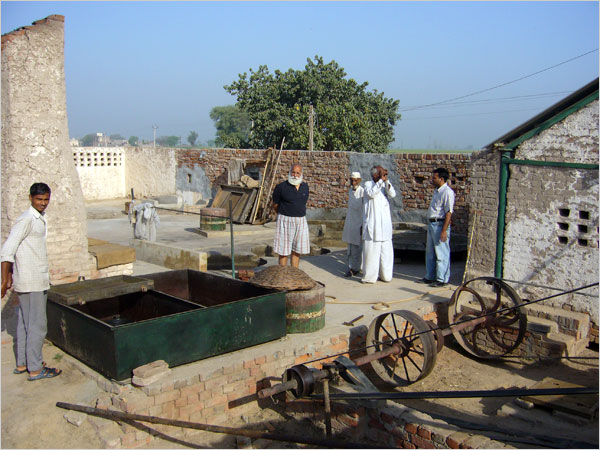 Grewal's organic sugar refinery.