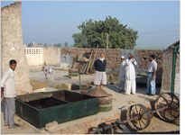 Grewal's organic sugar refinery. Click image to expand