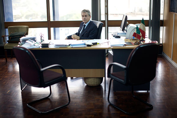 Mario Raffaelli, Italy's special envoy for Somalia, in the Italian Embassy, Nairobi, Kenya.