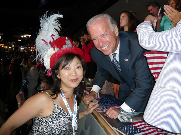 The veep nominee and me.