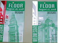 Yesterday's credential (left) and today's