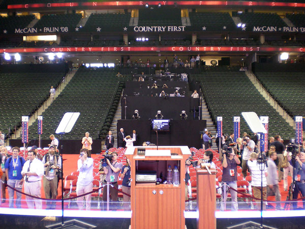 The view from the podium.