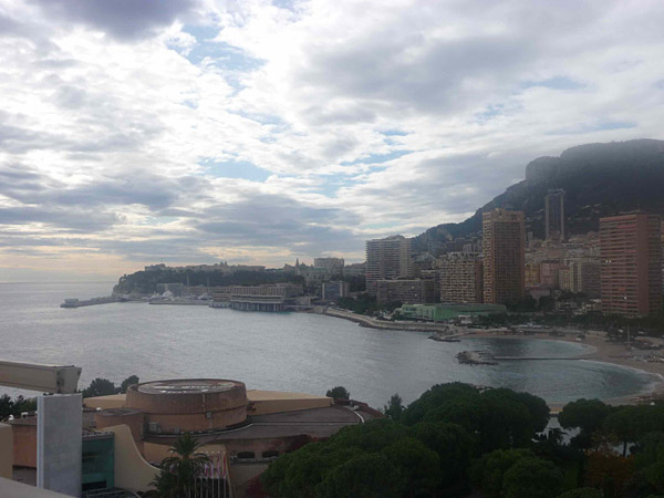 The view from a hotel room.