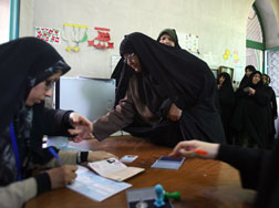 Woman voter.