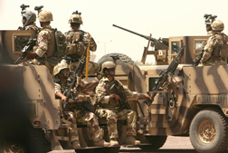 Soliders in Bagdad, Iraq. Click image to expand.