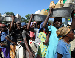 Haitian earthquake survivors. Click image to expand.