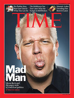 Time Magazine with Glenn Beck on the cover. Click image to expand.