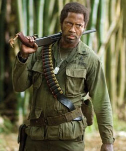 Robert Downey Jr. in Tropic Thunder.