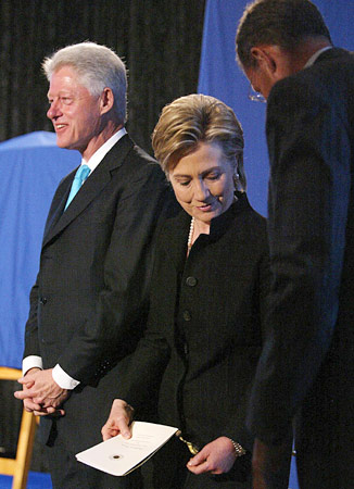 Bill and Hillary Clinton.
