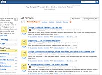 Digg.com screenshot. Click image to expand.