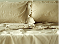 An empty bed