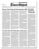 Click to view the June 8, 2007, edition of TimesDigest.
