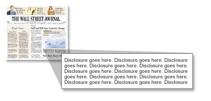 Disclosure goes here.