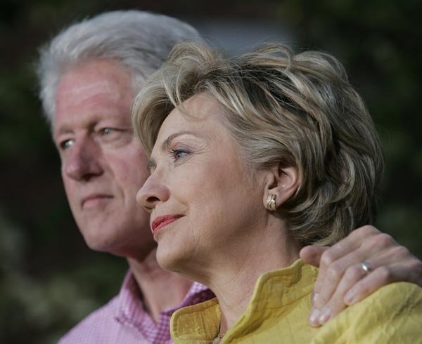 Bill and Hillary Clinton.