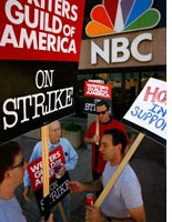 Writers guild of America on strike. Click image to expand.