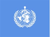 The World Health Organizations flag. Click image to expand.