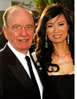 Rupert Murdoch and Wendi Deng Murdoch. Click image to expand.