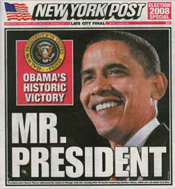 Cover of NY Post.